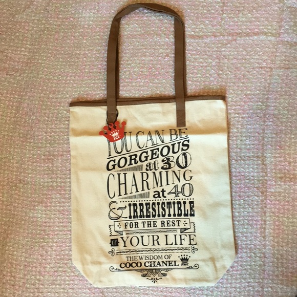 NWT The  Wisdom of Coco Chanel Tote Bag - Picture 4 of 5